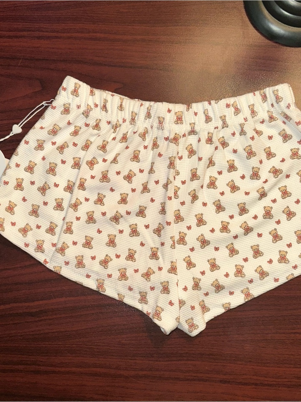 Always You Waffle-Knit Teddy Bear Sleep Shorts